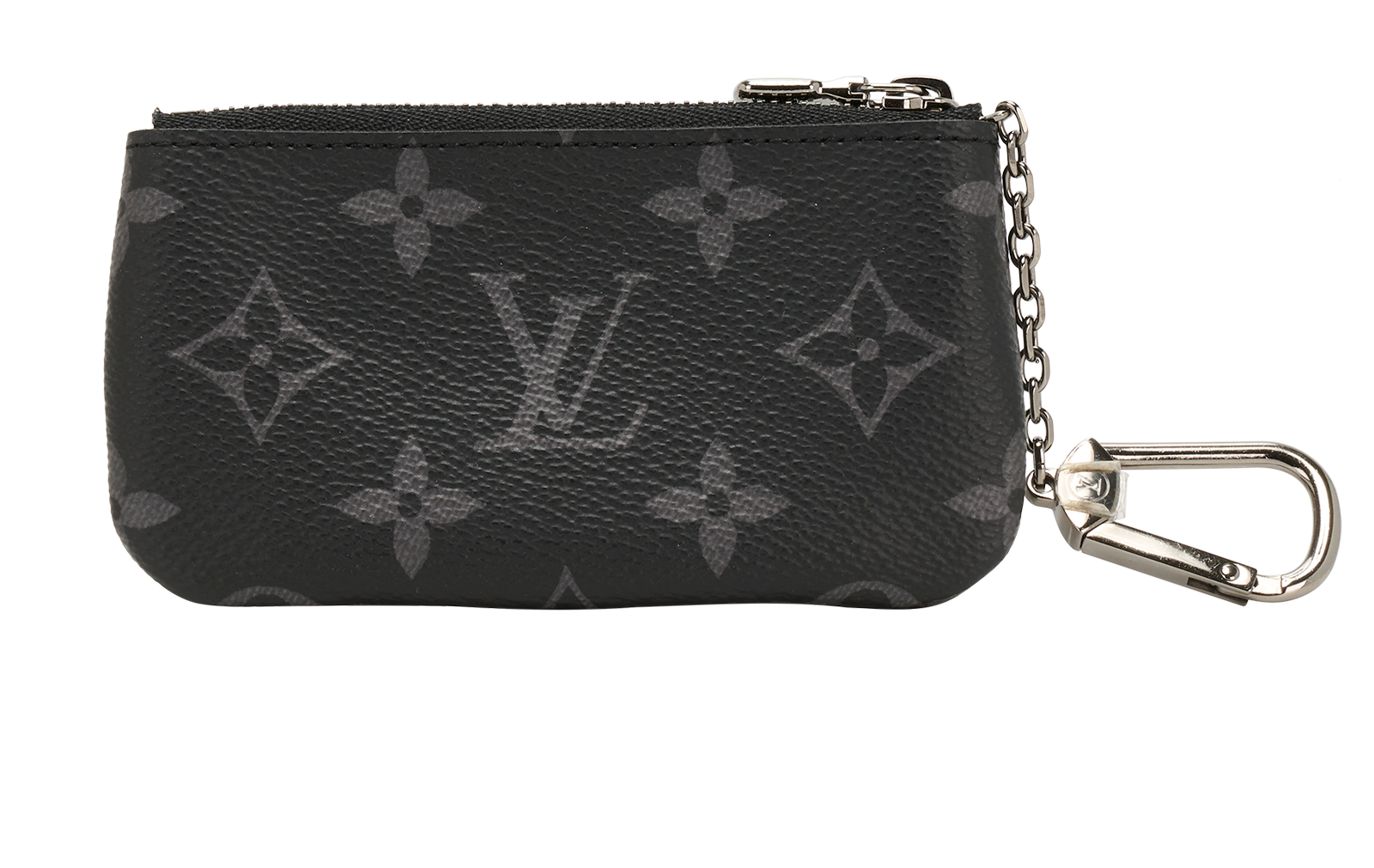 Louis Vuitton Key Pouch, &pound;190, Accessories, Black/Grey, Canvas, Back view